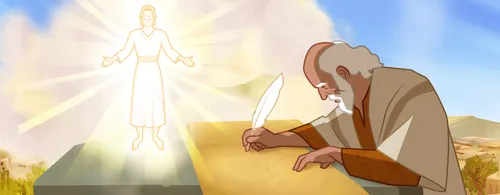 illustration of Isaiah writing about Christ’s Second Coming