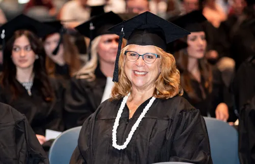 the author at her graduation