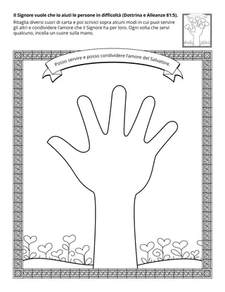 pagina delle attività per i bambini