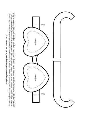 Pahina ng aktibidad sa Primary: Ang Panginoon ay tumitingin sa puso