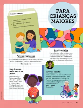 Page from the July 2022 Friend Magazine.