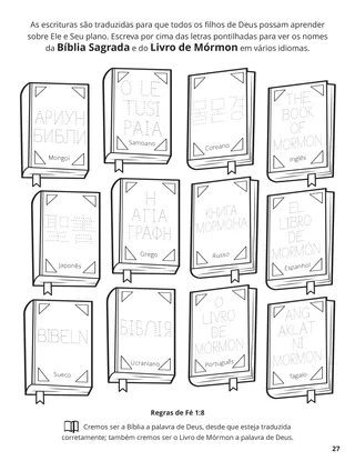 Eighth Article of Faith coloring page