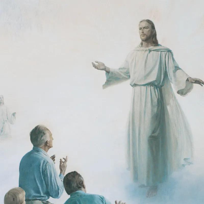 Jesus Christ judges humanity placing the righteous on his right hand