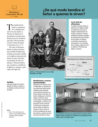 article on blessings of service