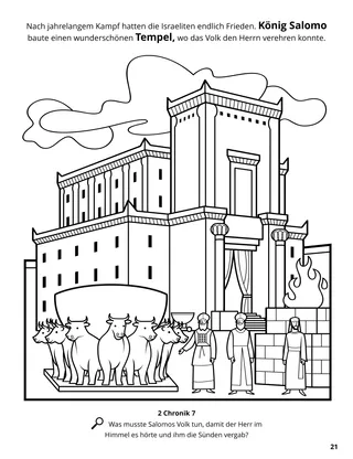 The Temple of Solomon coloring page