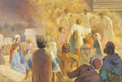 Jesus Blesses the Nephite Children