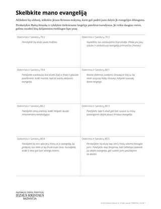 Skelbkite mano evangeliją