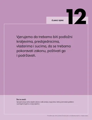 Plakat članaka vjere