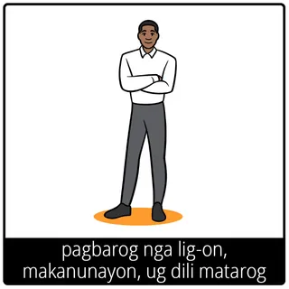 pagbarog nga lig-on, makanunayon, ug dili matarog nga simbolo sa ebanghelyo