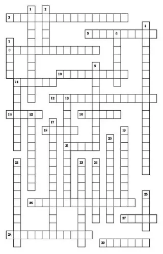 Crossword puzzle