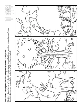 Stránka s činností pro Primárky: Pád Adama a Evy