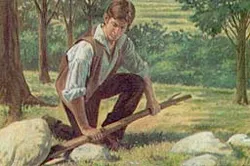 Joseph went to where the plates were hidden