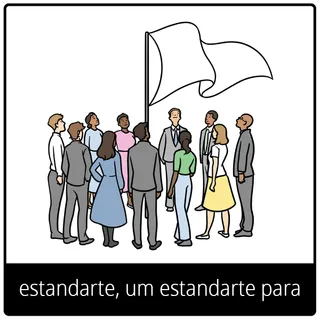 Símbolo do evangelho estandarte, um estandarte para