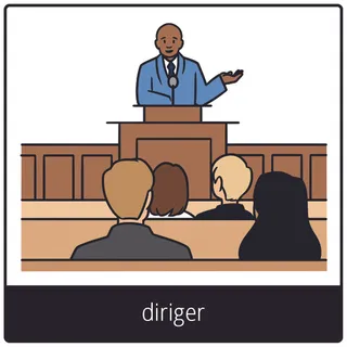 Pictogramme de l’Évangile pour « diriger »