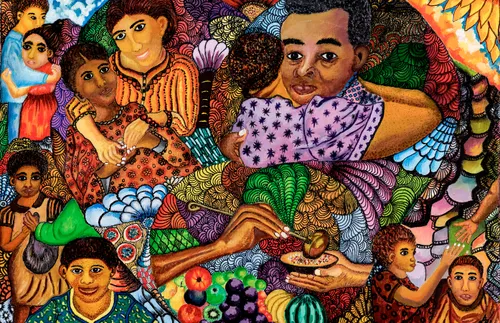 neighbors helping one another