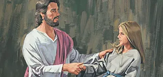 Jesus healed the girl