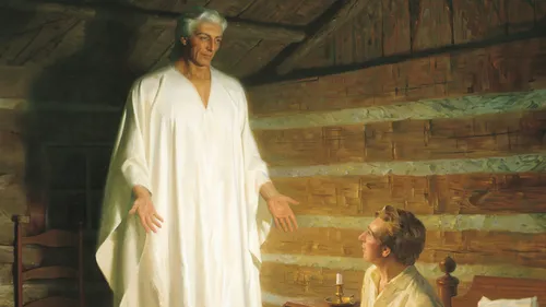 the angel Moroni appears to Joseph Smith