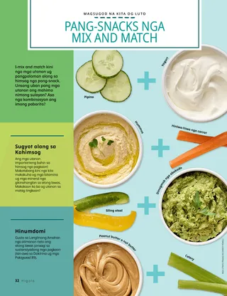 Pahina nga naa sa PDF nga adunay mga litrato sa mga utanon ug mga sawsawan