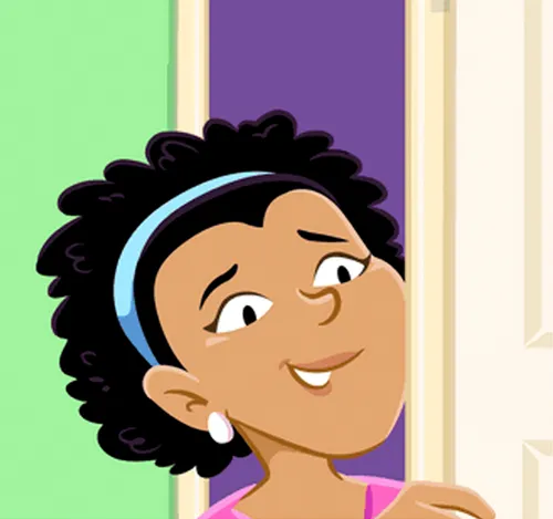 Close-up of Mom talking