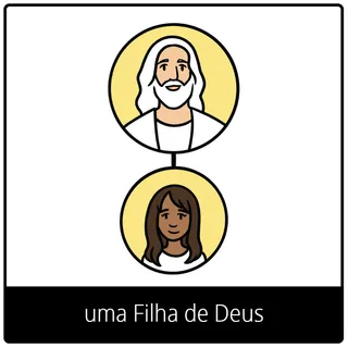 símbolo do evangelho uma filha de Deus
