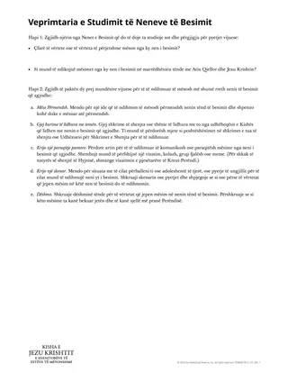 Veprimtaria e Studimit të Neneve të Besimit