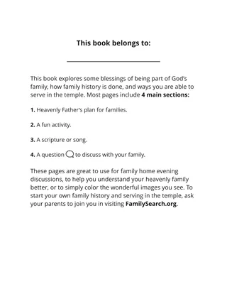 inside the front cover for the revision of the coloring book Gathering the Family of God