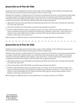 Volante: Jesucristo es el Pan de Vida