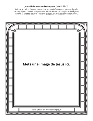 Page d’activité de la Primaire : Jésus-Christ est mon Rédempteur