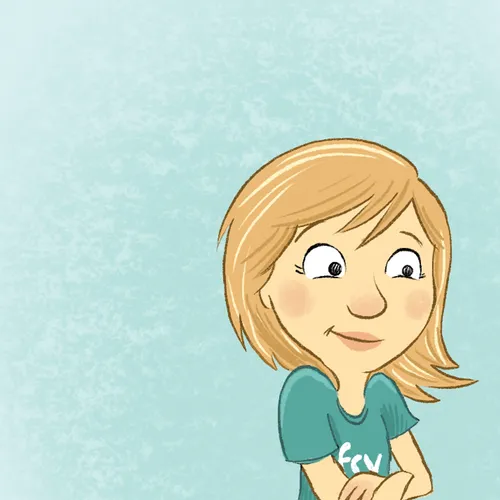 young woman thinking to herself