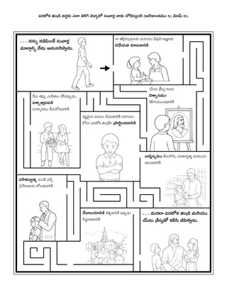 ప్రాథమిక ప్రోత్సాహకార్యక్రమ పేజీ: పరలోక తండ్రి వద్దకు ఎలా తిరిగి వెళ్ళాలో సువార్త నాకు బోధిస్తుంది