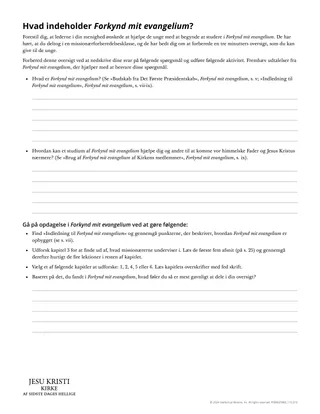 Hvad indeholder Forkynd mit evangelium?