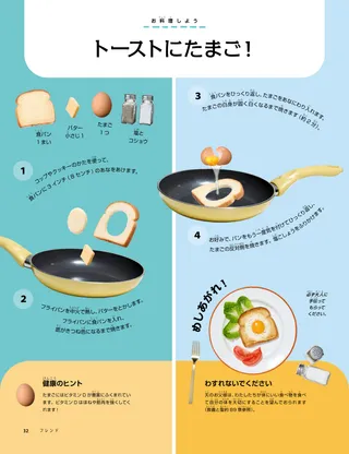料理を作るための材料と備品のPDFページ