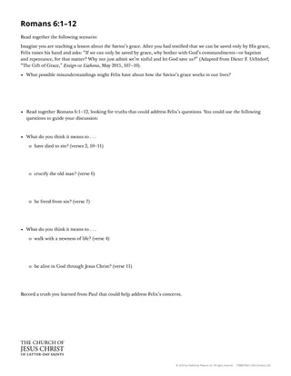 Romans 6:1–12 handout