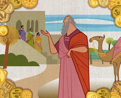 The man returns from his journey.