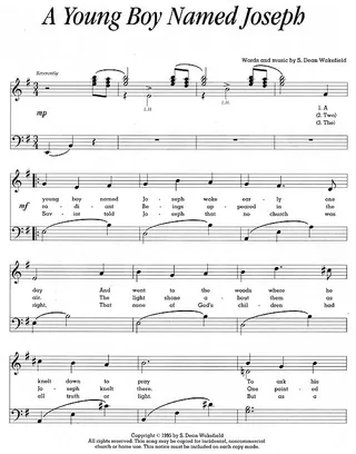 Music, A Young Boy Named Joseph