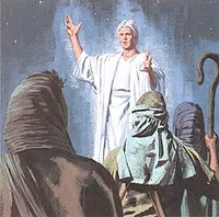 The angel told them about Jesus