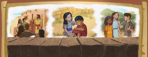 Images of people teaching, ministering, and sharing the gospel.