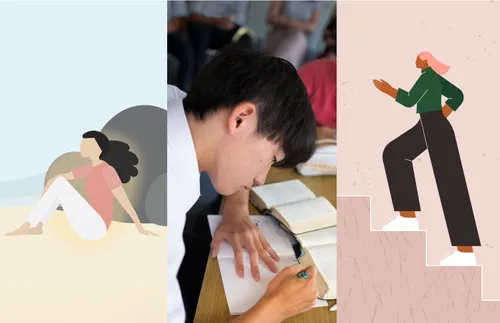 a collage of young adults