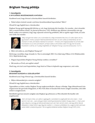 Brigham Young példája