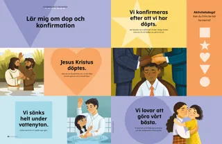 pdf-sida som visar exempel på dop och konfirmation