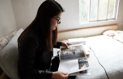 woman studying Come, Follow Me