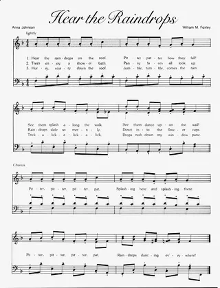 Music, Hear the Raindrops