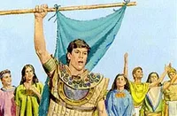 Moroni among the people