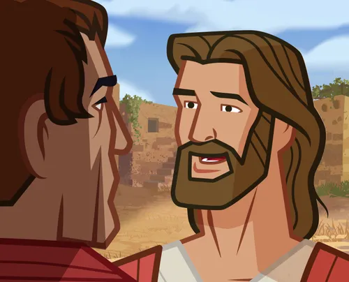 Jesus says that the centurion has great faith.