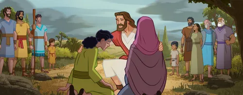 Martha, Mary, and Jesus.