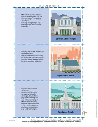Pahina nga anaa PDF nga adunay mga paghulagway sa mga templo