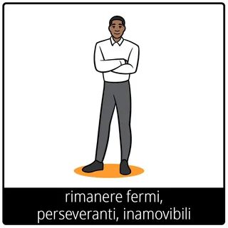 simbolo del Vangelo “rimanere fermi, perseveranti, inamovibili”