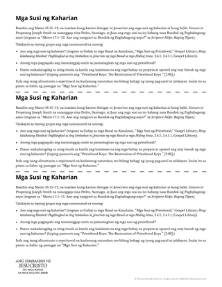 handout na Mga Susi ng Kaharian