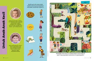 Halaman PDF dengan kegiatan untuk anak-anak kecil