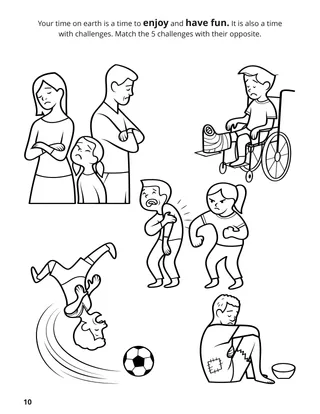 page 10 of the coloring book Gathering the Family of God